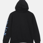 Kids Black & Blue Hooded Pure Cotton Sweatshirt